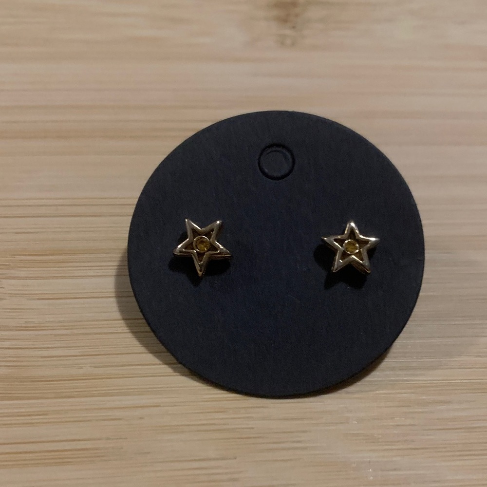 NWOT Gold Star Stud Earrings